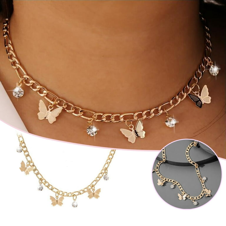 Jewelry Necklaces Pendants Pendant Choker Necklace Women Teen Girls Elegant  Rhinestone Tassels Clavicle Chain Necklace Collar Jewelry Gifts Accessories  for Women