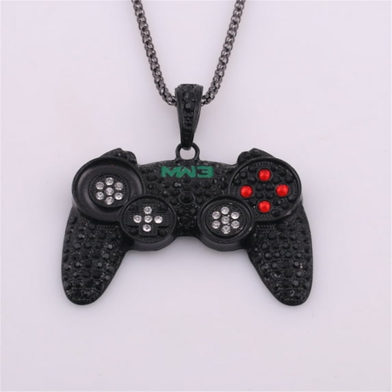 Jewelry Occident New Alloy Game Console Handle Hop Personality Men Necklace Necklaces for Women Alloy Black
