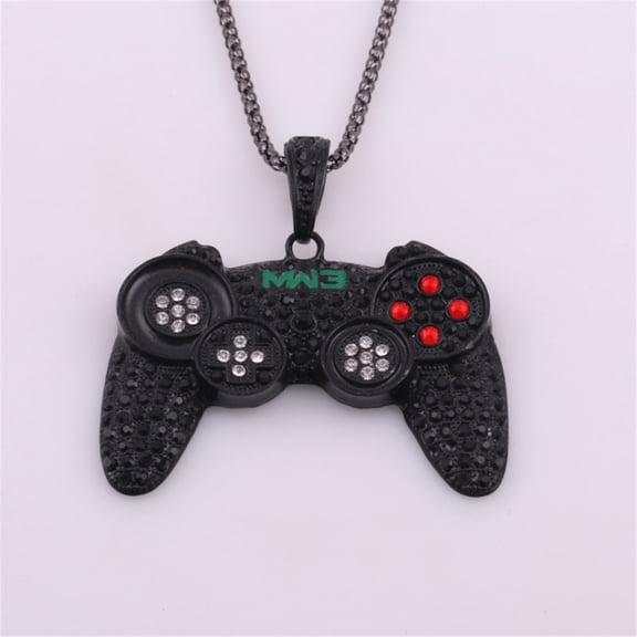 Jewelry Occident New Alloy Game Console Handle Hop Personality Men Necklace Necklaces for Women Alloy Black