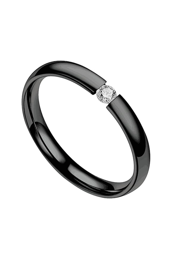 Jewelry On Clearance Fashion Couple Ring Stainless Steel Ring Valentine'S Day Jewelry Gift Black 5