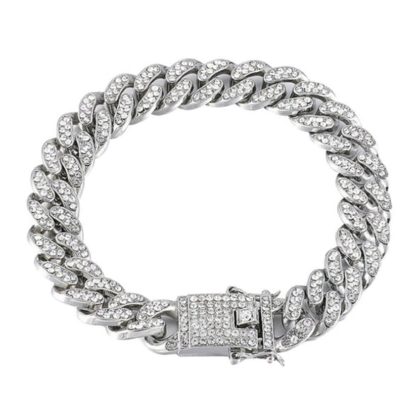 Jewelry On Clearance Hip Hop Men Bracelet Series Rhinestone Bracelet Chain Bling Crystal Bracelet Wom Multicolor