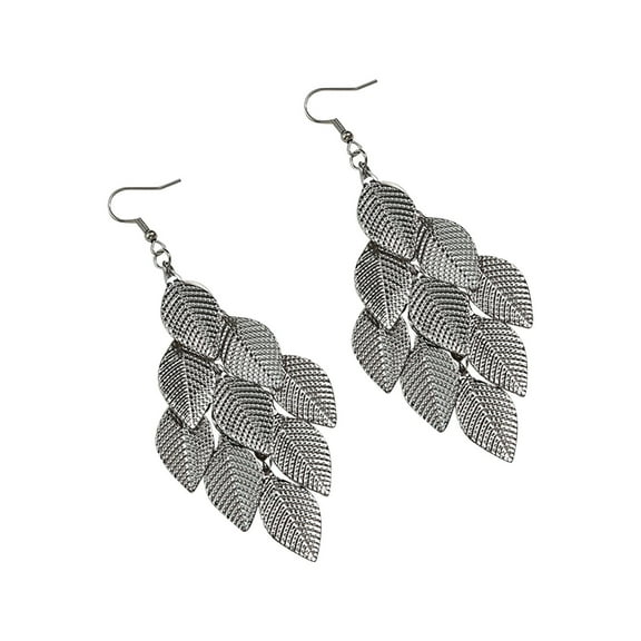 Jewelry On Clearance Ins Style New Fashion Earrings Color Earrings Small Nine Leaf Jewelry Silver