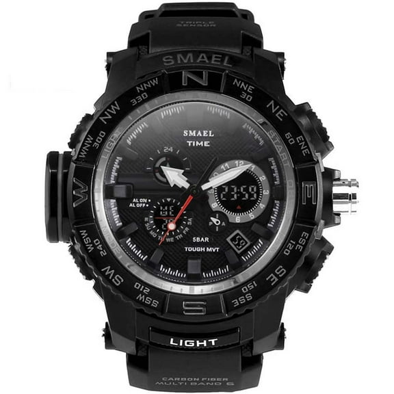 Jewelry On Clearance Outdoor Sports Guide Scale Double Display Dial Multi-Function Electronic Watch D