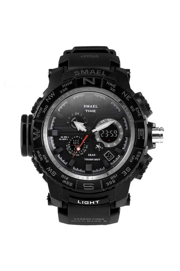 Jewelry On Clearance Outdoor Sports Guide Scale Double Display Dial Multi-Function Electronic Watch D
