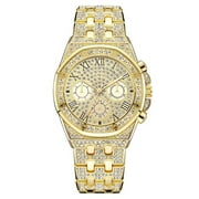 JUPAOPON Jewelry On Clearance Unisex Luxury Diamond Watch Quartz Watches Stainless Steel Strap Gold