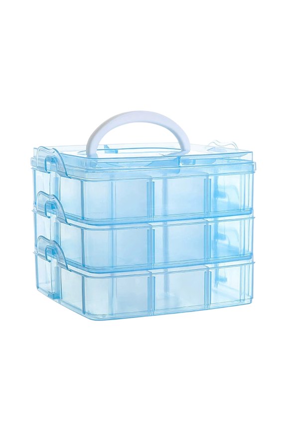Jewelry Organizer Display Rack - 360 - Degree Hanging Storage for Rings, Bracelets, Necklaces & Earrings - Durable Plastic Design - Perfect for Home Décor and Travel Storage,Blue