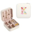 thumbnail image 1 of Jewelry Organizer Initial Travel Jewelry Case Portable Jewelry Travel Boxes Jewelry Organizer Personalized Jewelry Box Gifts For Women And Girls Closet Organizers and Storage Boxs for Toys, Clothes,, 1 of 3