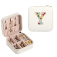 thumbnail image 1 of Jewelry Organizer Initial Travel Jewelry Case Portable Jewelry Travel Boxes Jewelry Organizer Personalized Jewelry Box Gifts For Women And Girls for Pantry and Cabinet Organization, 1 of 3
