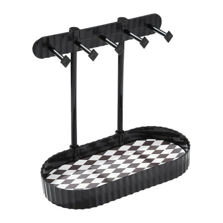 Jewelry Organizer Rack Kadlawus Under $5 ! Hanging Necklace Earring Display Stand with Storage Tray Wooden Tray Holder Knot-Free Design Multiple Hook Storage