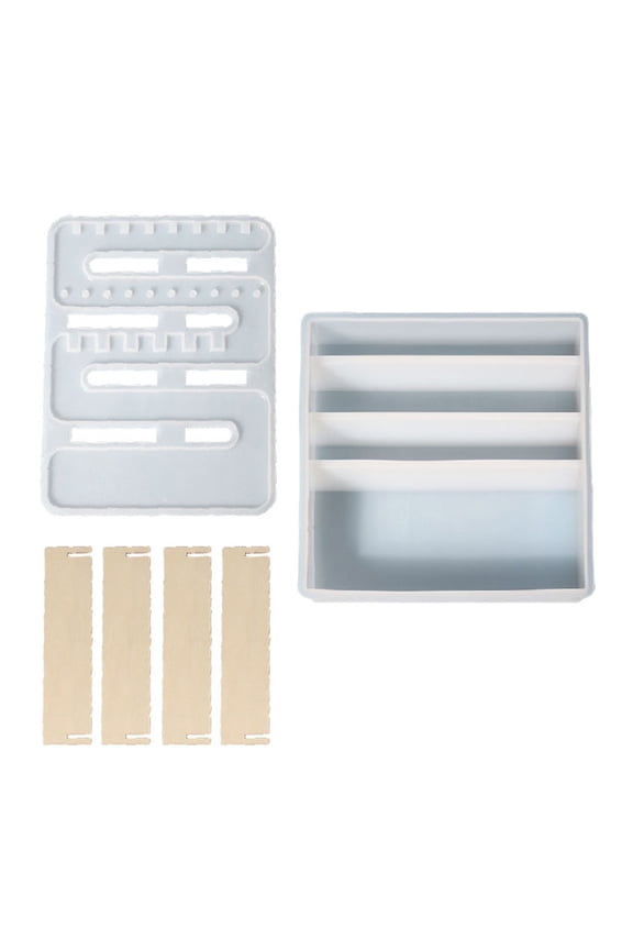 Jewelry Organizer Resin Molds with Base Mold Epoxy Earring Display Holder Mold Earring Hanger Mold Casting for DIY Craft