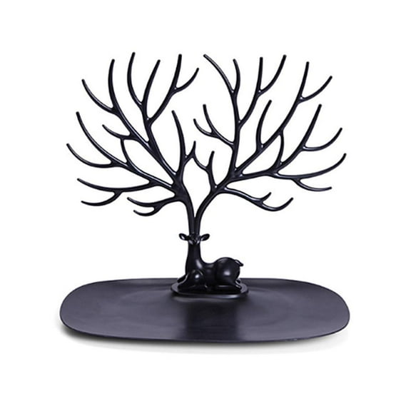 Jewelry Organizer Stand Display Necklace Holder Antlers Desk Organizer Tree Tower for Show Jewelry Hanging Pendant Earring Bracelet Ring Accessorie, Black