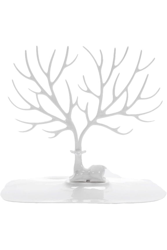 Jewelry Organizer Stand Display Necklace Holder Antlers Desk Organizer Tree Tower for Show Jewelry Hanging Pendant Earring Bracelet Ring Accessorie, White