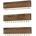 thumbnail image 1 of Jewelry Organizer Wall Mounted - Rustic Wood Necklace Organizer, Set of 3, 1 of 7