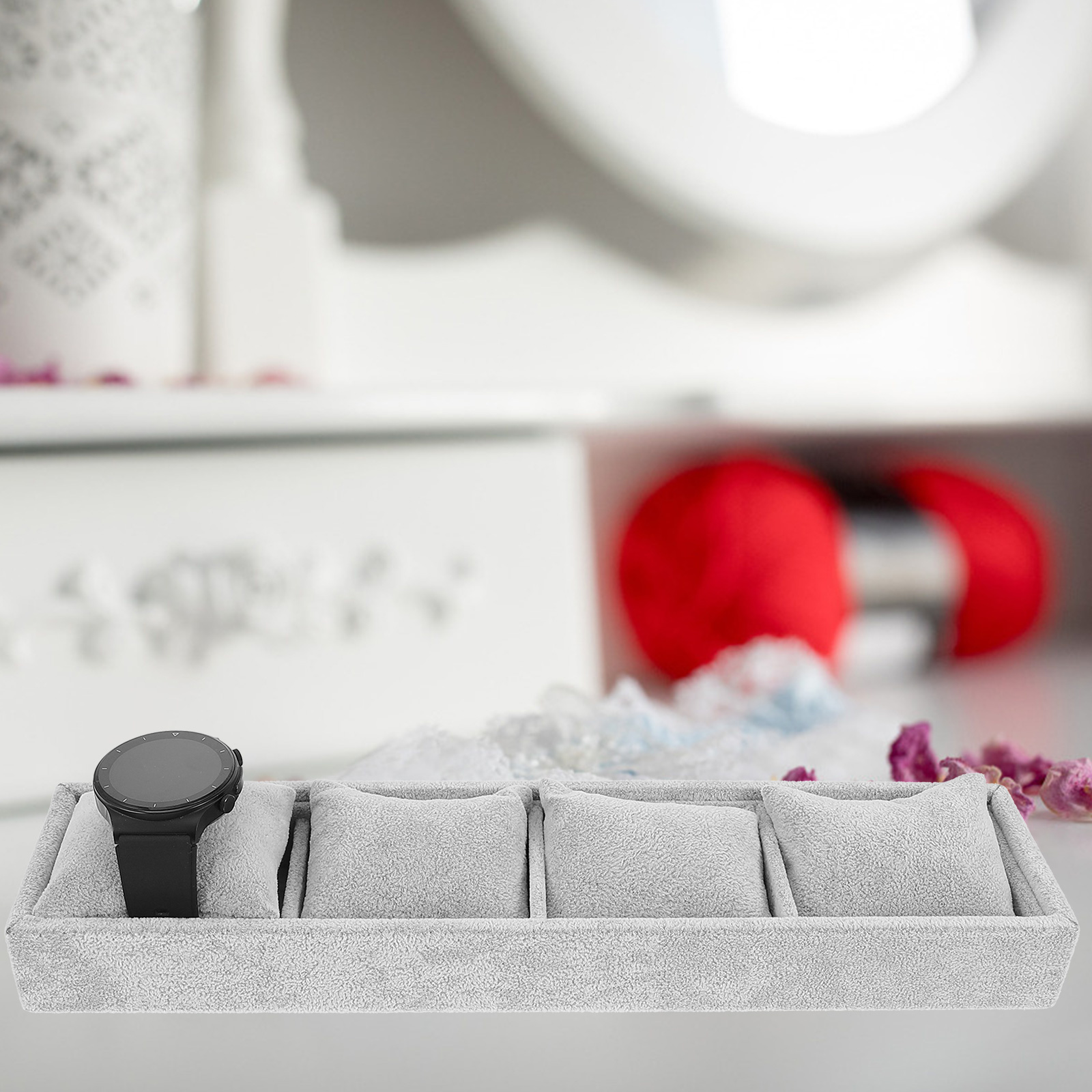 Jewelry Pillow Tray Ice Velour Jewelry Display Tray for Bangles