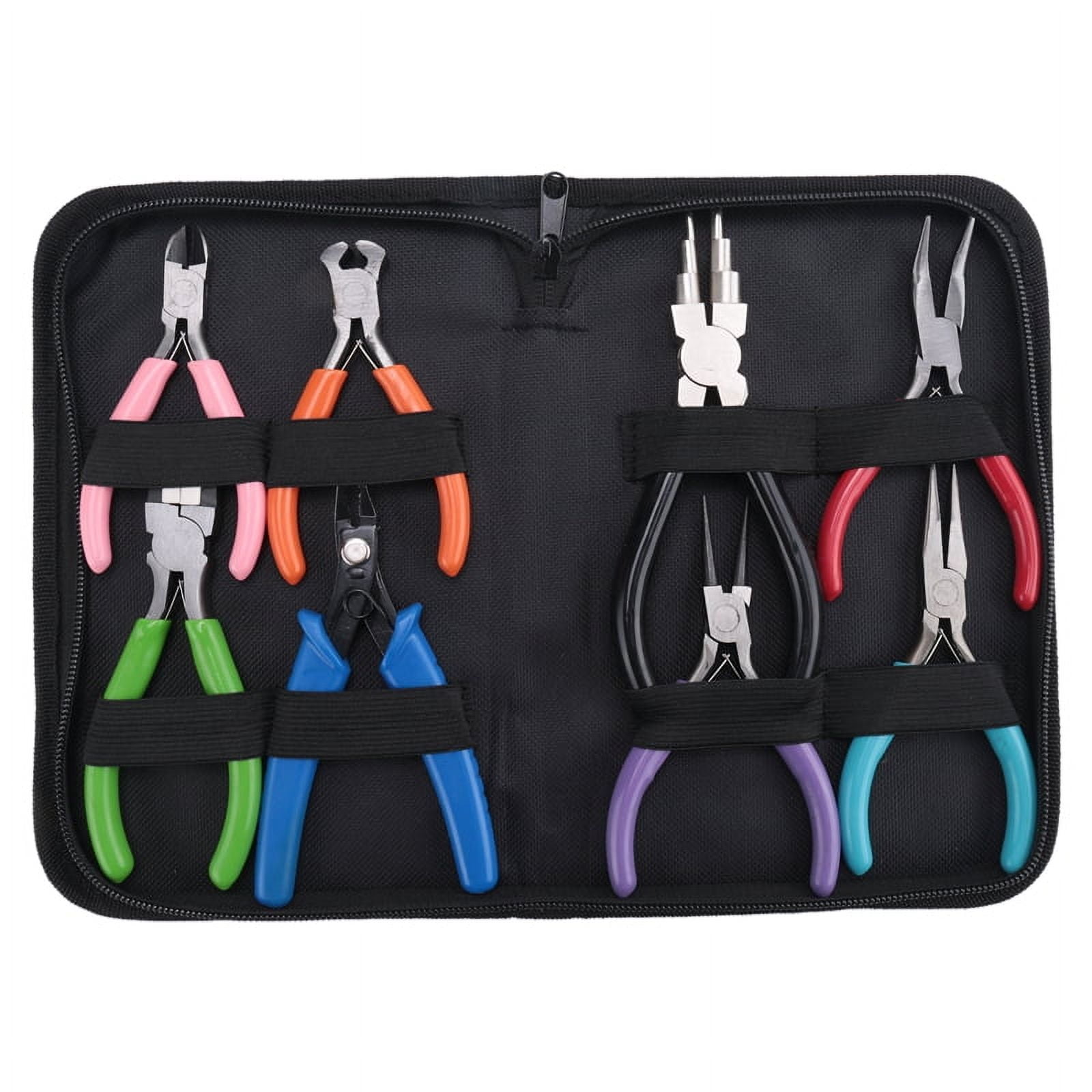 Jewelry Pliers, 8Pcs Jewelry Making Pliers Tools, Jewelry Making Pliers Tools, for Jewelry Repair, Wire Wrapping, Crafts Metal Black,1set x Jewelry Pliers