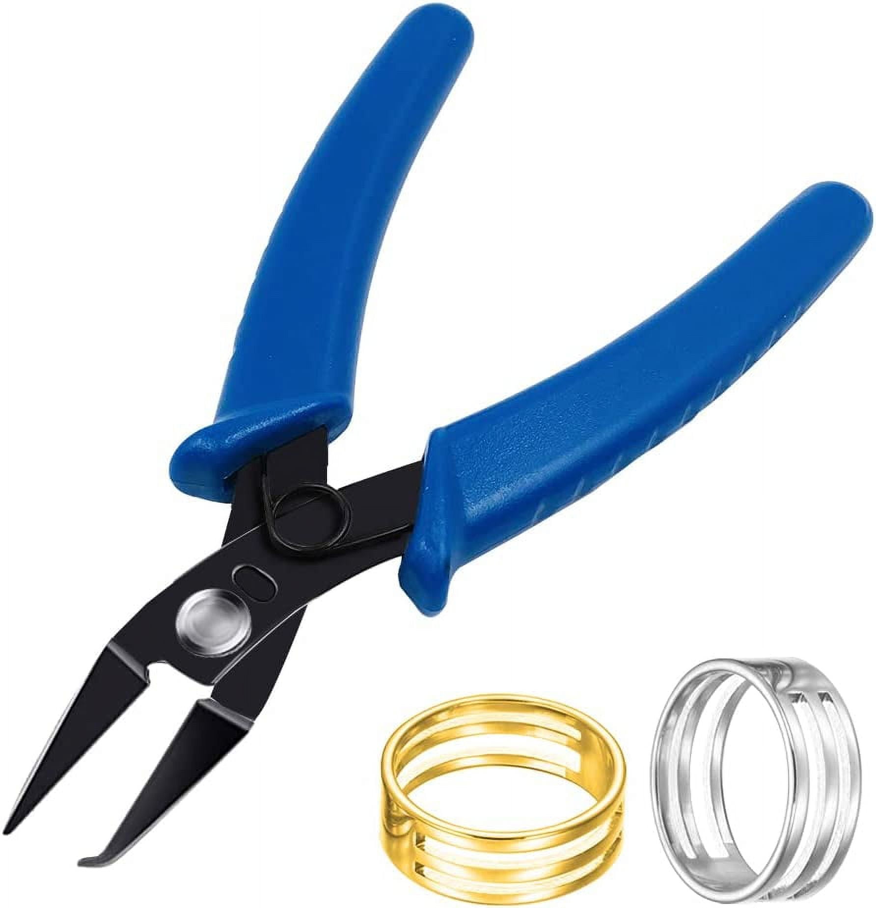 2pcs/lot 8x19mm Jump Ring Opening Closing Finger Jewelry Tools Round Circle  Bead Plier for DIY Jewelry Making Accessories - AliExpress