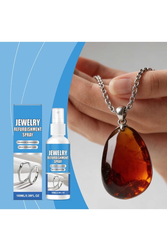 Jewelry Polishing Cleaner for Rings, Chains, Watches - Shine Restorer, Maintenance Solution, 100ml Capacity, Safe Formula, Multiple Metals Applicable