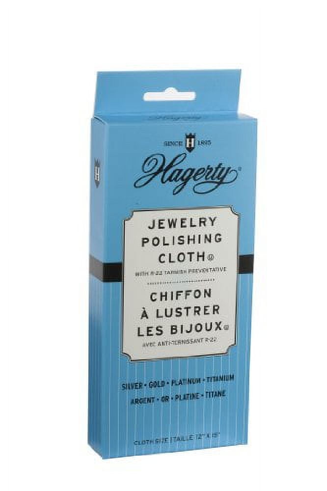 HAGERTY Jewelry Polishing Cloths, 2 Ct