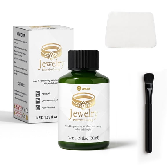 Jewelry Protective Coating, Clear Polish Sealant for Metal and Stone, Anti-Tarnish Shield