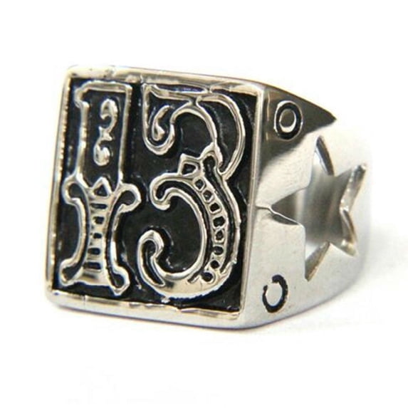 Jewelry Retro Domineering Domineering Ghost Head Men's Titanium Steel Ring