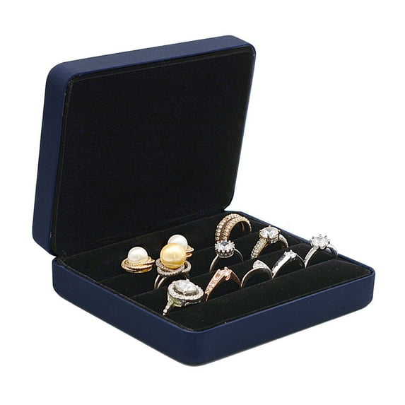 Jewelry-Ring Box Portable Small Storage Display-Case Fashion Tray Holder Showcase for Travel or Home