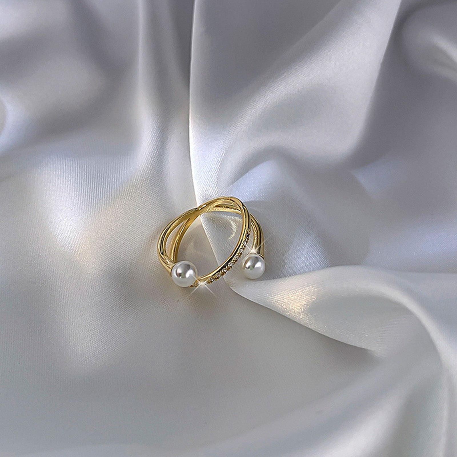 Amazon.com: 18K waterproof dainty ring, gold ring, minimalist ring, Delicate  ring, Tiny ring, Stacking ring, Stackable ring, Minimalist ring, Engagement  (Silver): Clothing, Shoes & Jewelry