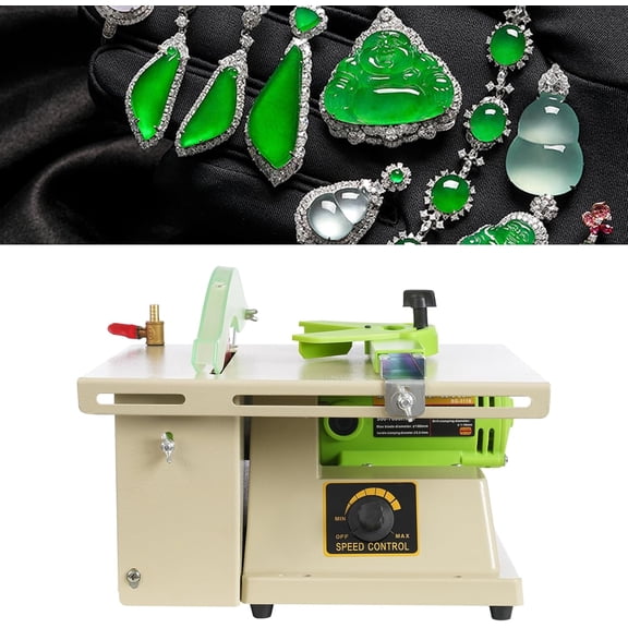 Jewelry Rock Saw Electric Lapidary Saw, 7000 RPM Mini Wet Cutting Rock Cutter Machine Rough Grinding Fine Polishing for Stones, Gem DIY Art Project Lapidary Equipment$$Tools & Hardware Other