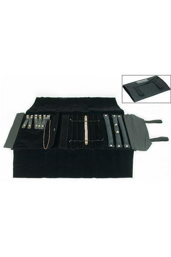 Jewelry Roll Chain Ring Bracelet Black Display