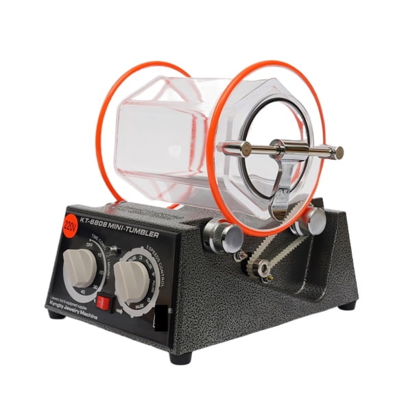Jewelry Rotary Tumbler Polisher ,Mini Polisher Tumbler Jewelry Polisher Machine With s Barrel And Polishing Bead ,Easy to Use