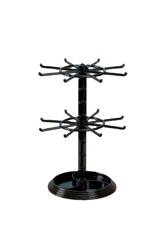 Two Counter Top Spinner Display Stand Jewelry Rotating Display Holder Necklace Keychain Pendants