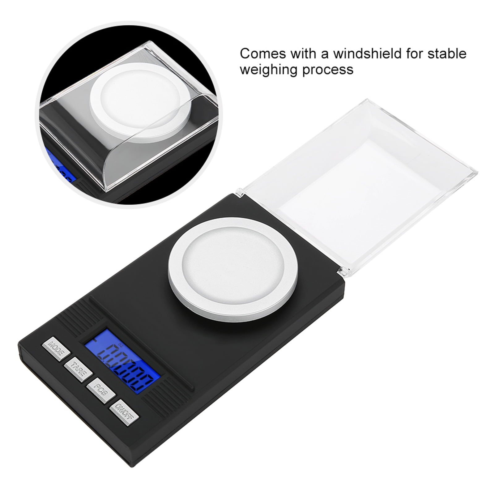 Jewelry Scale, 6 Units Conversion High 0.001g Digital Jewelry Scale