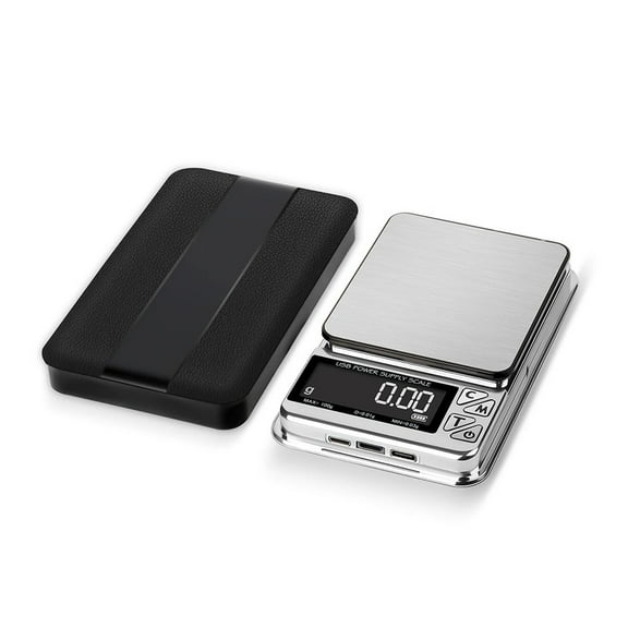 Jewelry Scales Pocket Kitchen Scale 100g/500g, USB Charging High Precision Electronic Stainless Digital LCD ,Simple Operation
