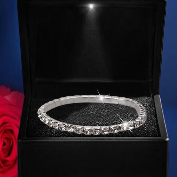 Jewelry Set for Teens Men Sports Watch Wedding Necklace Stainless Steel Women Bracelets Elastic Rhinestone Bracelet Bracelets For Women Bracelets For Women