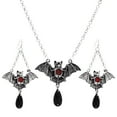 thumbnail image 1 of Jewelry Sets Halloween Bat Necklace and Earrings for Women Bat Pendant Jewelry Set Accessories for Halloween Parties and Celebrations, 1 of 8