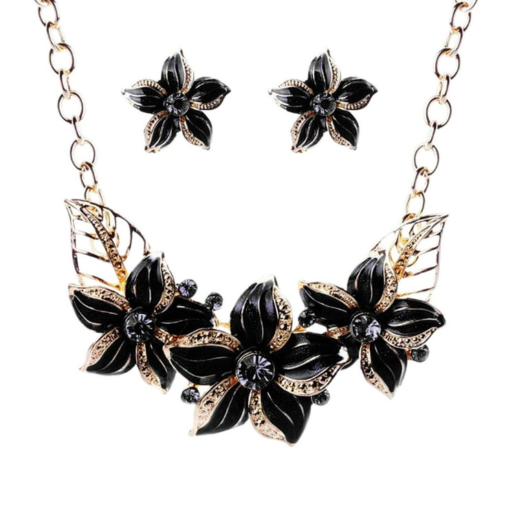 Rhinestone short clavicle chain necklace best sale