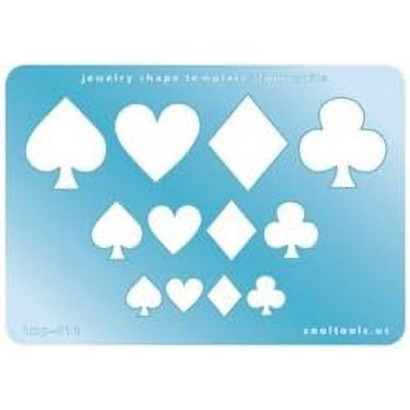 Jewelry Shape Template Four Suits