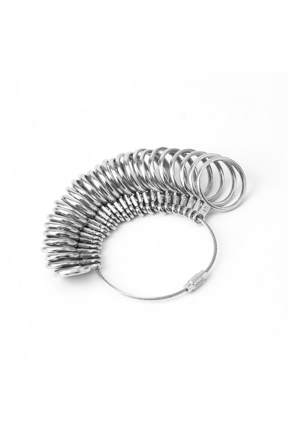 Jewelry Sizers Gauge Tool Metal Finger Measuring Tool Men Women Rings Standard Hand Rings Accessory