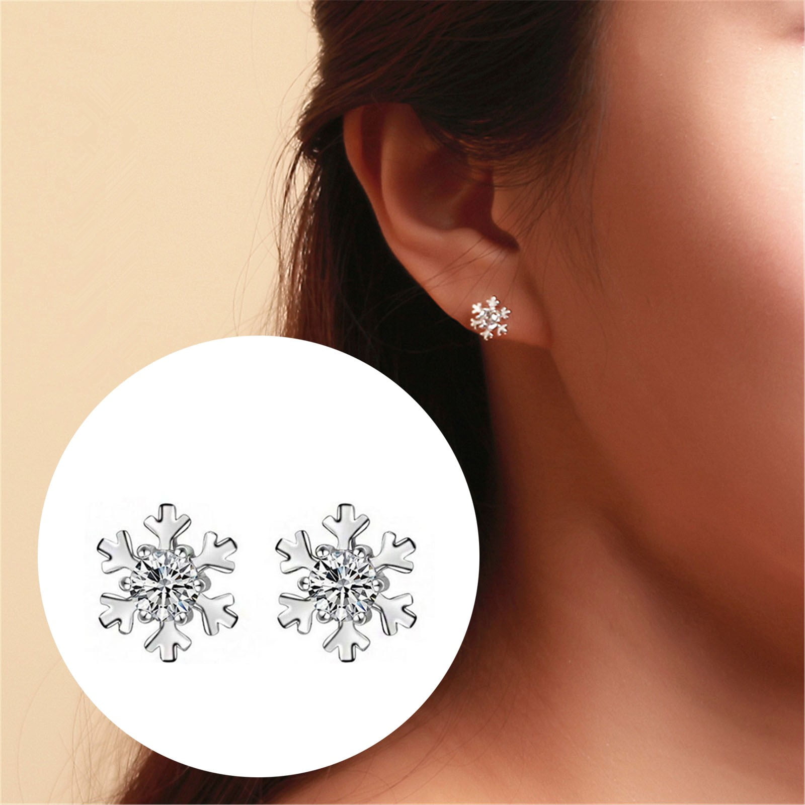 Buy Silver Snowflake Stud Earring Online - Accessorize India