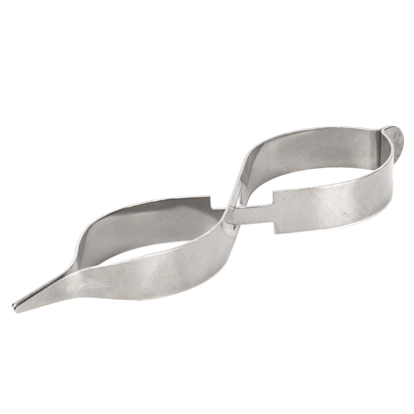 Jewelry Soldering Tweezers Stainless Steel Insulated High Elasticity Straight Tip Cross Locking