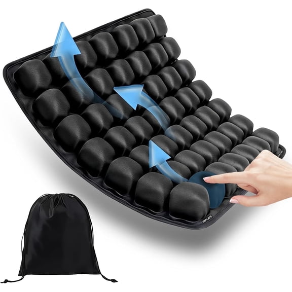 Sondor Travel Seat Cushion-Airplane seat Cushion for Long Flights, Inflatble Cushion for Office，Chairs,Car and Wheelchair.Portable and Ergonomically Designed Cushion.
