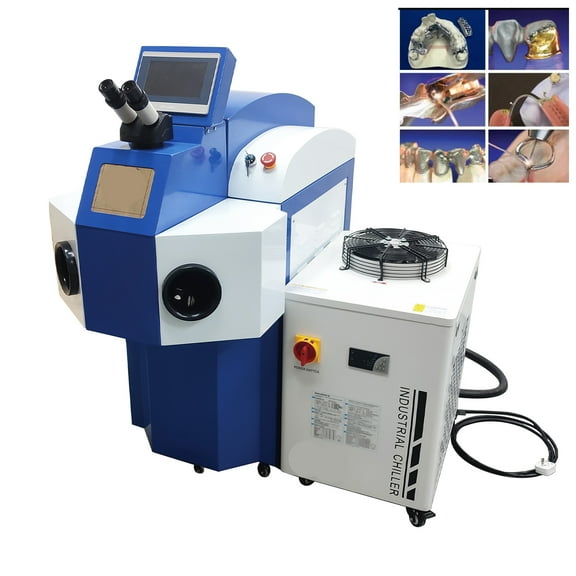 Jewelry Spot Welding Machine Welder 220V with Chiller for Glasses Dental Lab Goldsmiths
