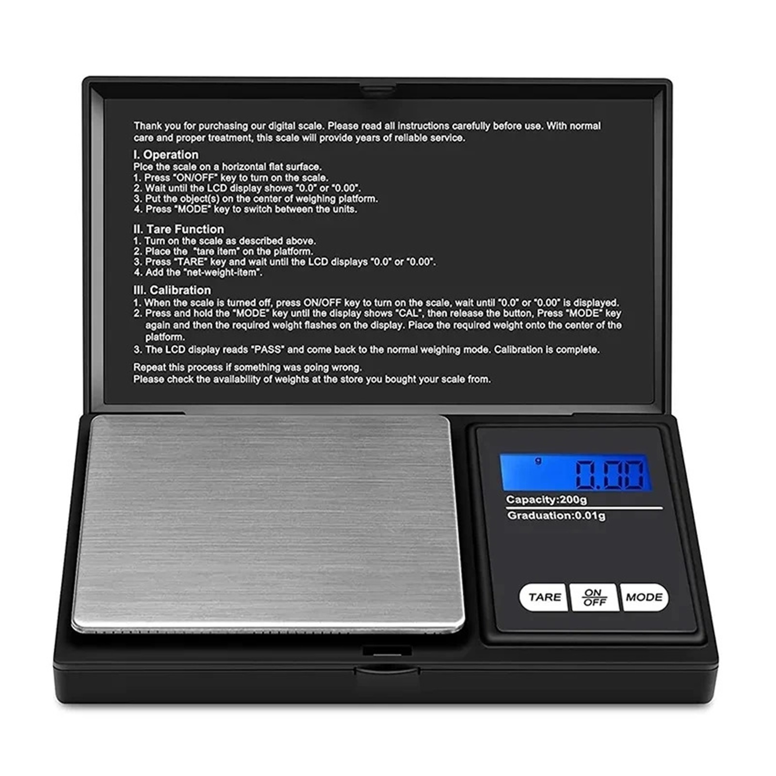 Jewelry Stainless Steel Electronic Scale Digital Pocket Scales Gold Gram Balance Weight Portable ,High-Precision Weighing Technology
