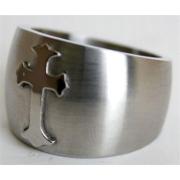 Jewelry Stainless Steel Ring Big Cross