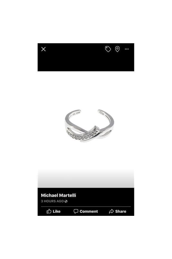 Jewelry Sterling Silver 999 Toe Ring - Open Bar Line