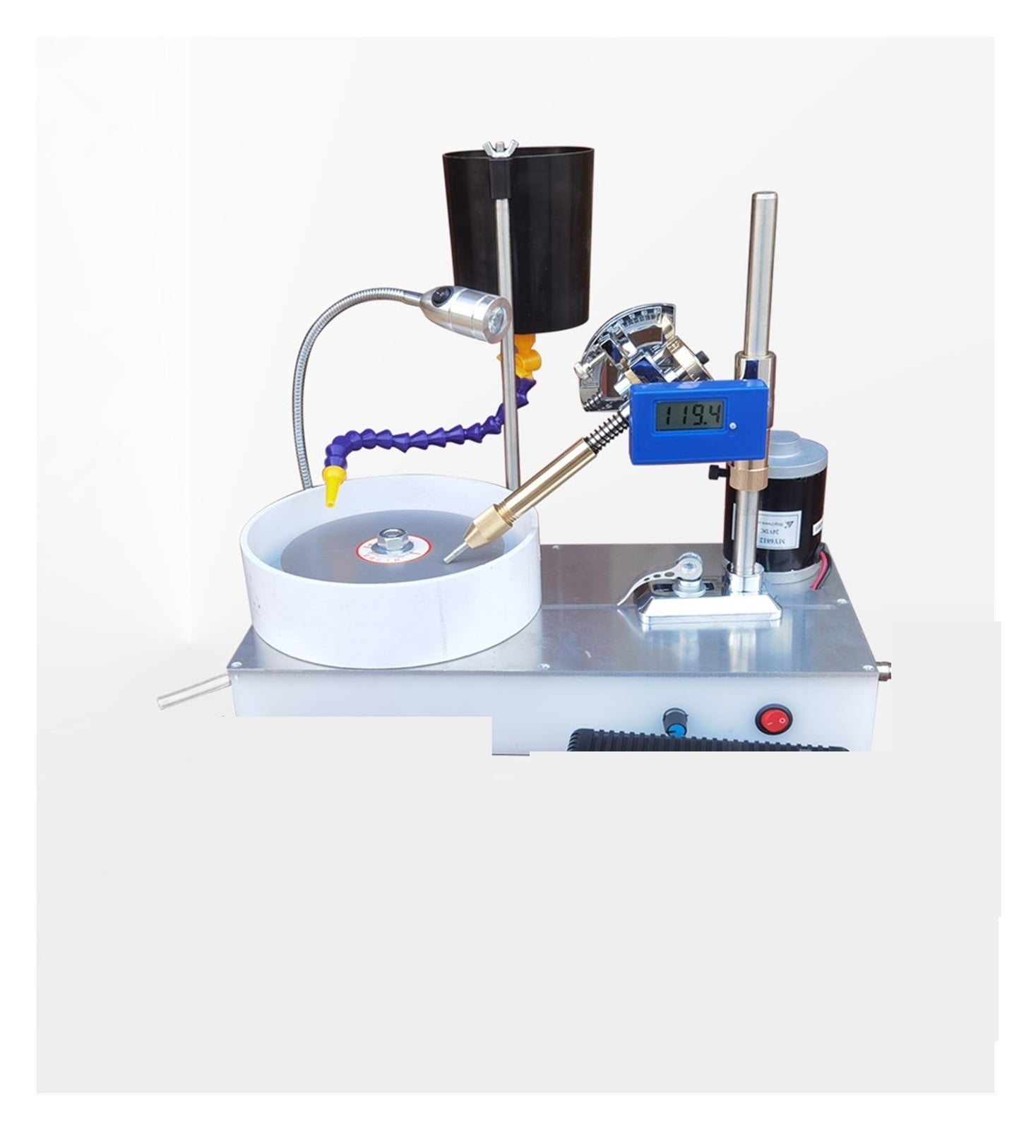 Jewelry Stone Polishing Machine, Stepless Speed Angle Grinder, DIY stone Processing Tool ,Powerhouse Performance