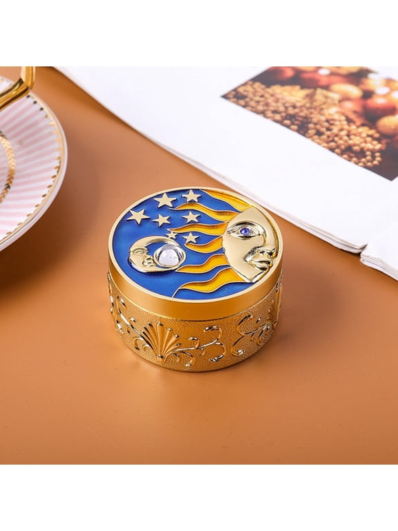 Jewelry Storage Box, Storage Box, For Trinket Necklace Gold