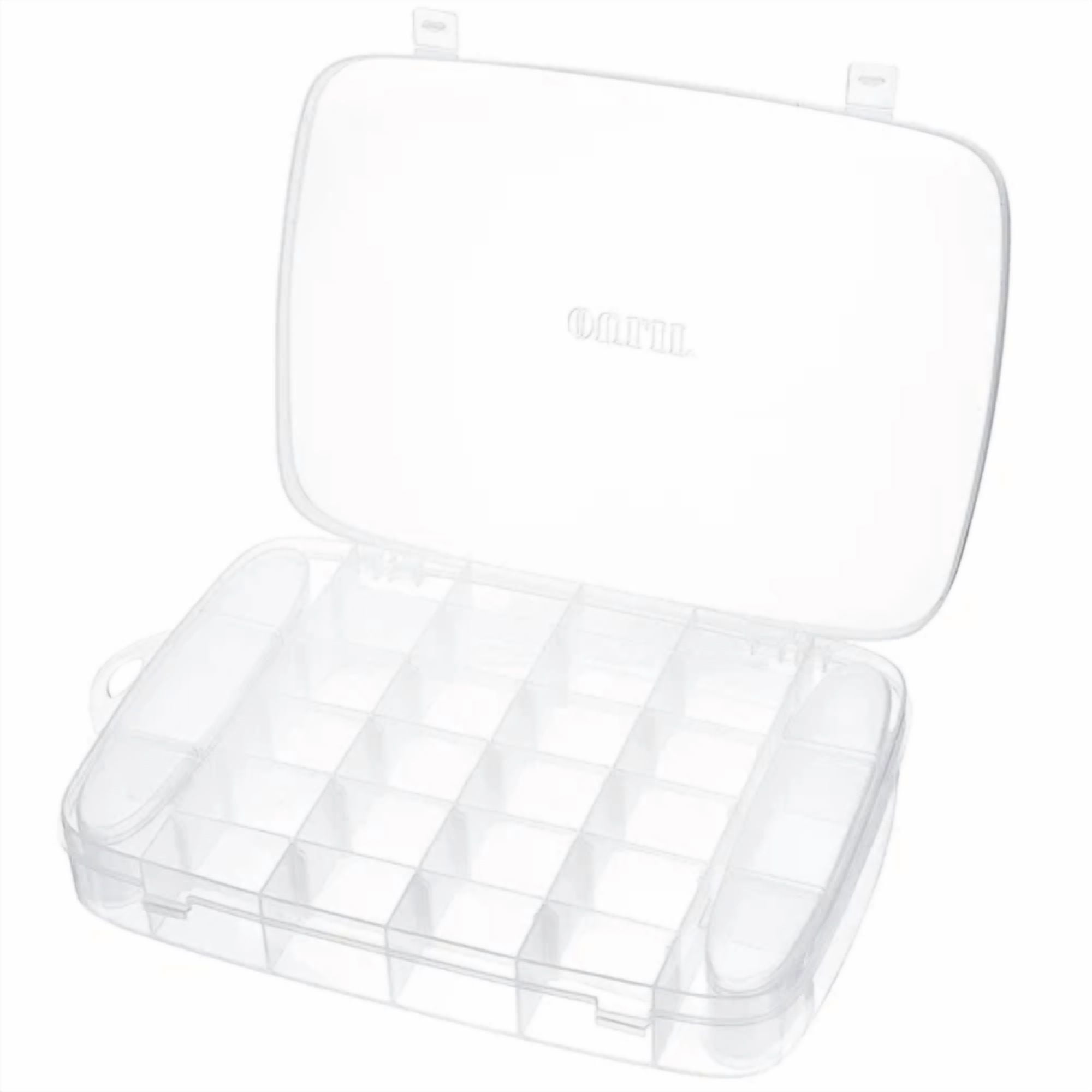 STARK Jewelry Storage Box Transparent With Dividers Organizer Removable Case