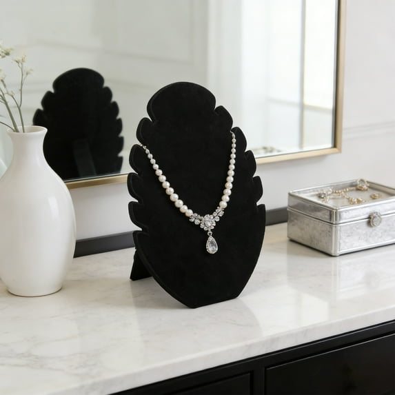 Jewelry Storage Rack under $5! Yrmaups Jewelry Storage and Display Rack, Necklace Bracelet Pendant Organizer Holder, Velvet Jewelry Stand for Dresser, Vanity, Bedroom, Gift for Women