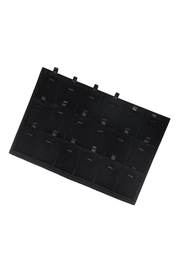 Jewelry Storage Tray Flannel Jewelry Plate Stackable Jewelry Organizer Box Jewelry Display Holder for Necklace Bracelet Gifts