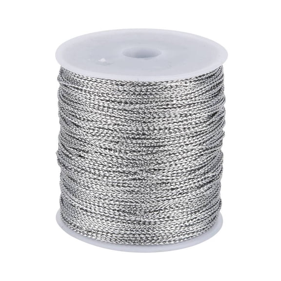Jewelry Thread Metallic Threads Silver 1mm 109.36yards/roll(100m/roll)